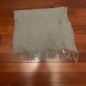 Nordstrom Charcoal Scarf with Fringe